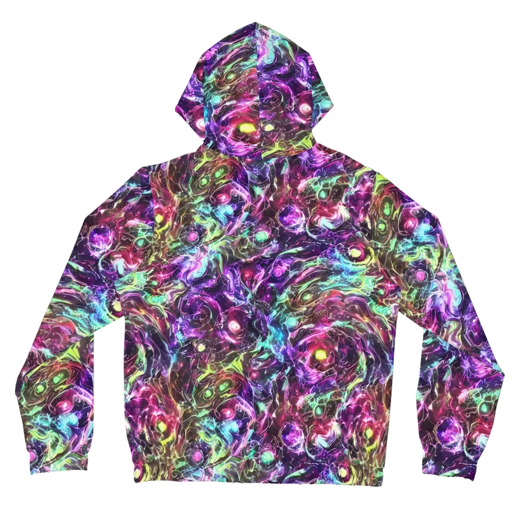 Infinite Embers on Women's Full-Zip Hoodie — Back