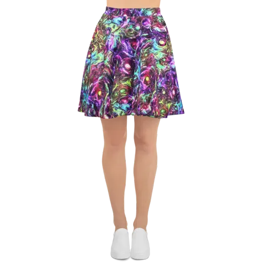 Infinite Embers on a Skater Skirt