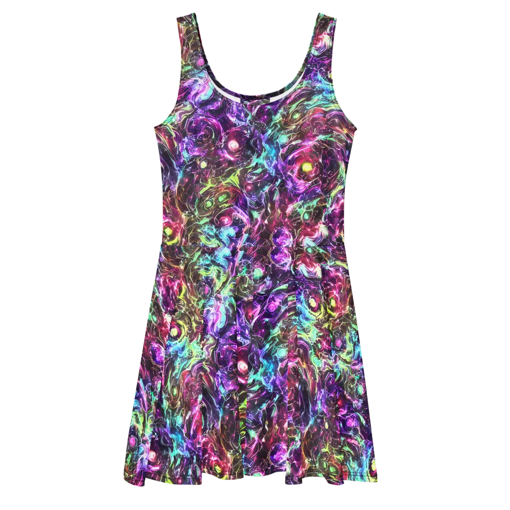 Infinite Embers on Skater Dress — Front