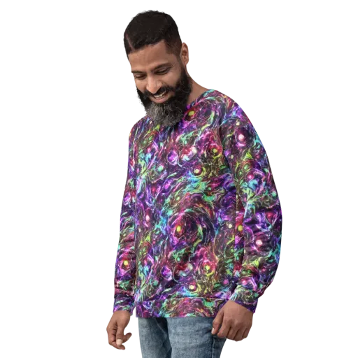 Infinite Embers on a Sweatshirt