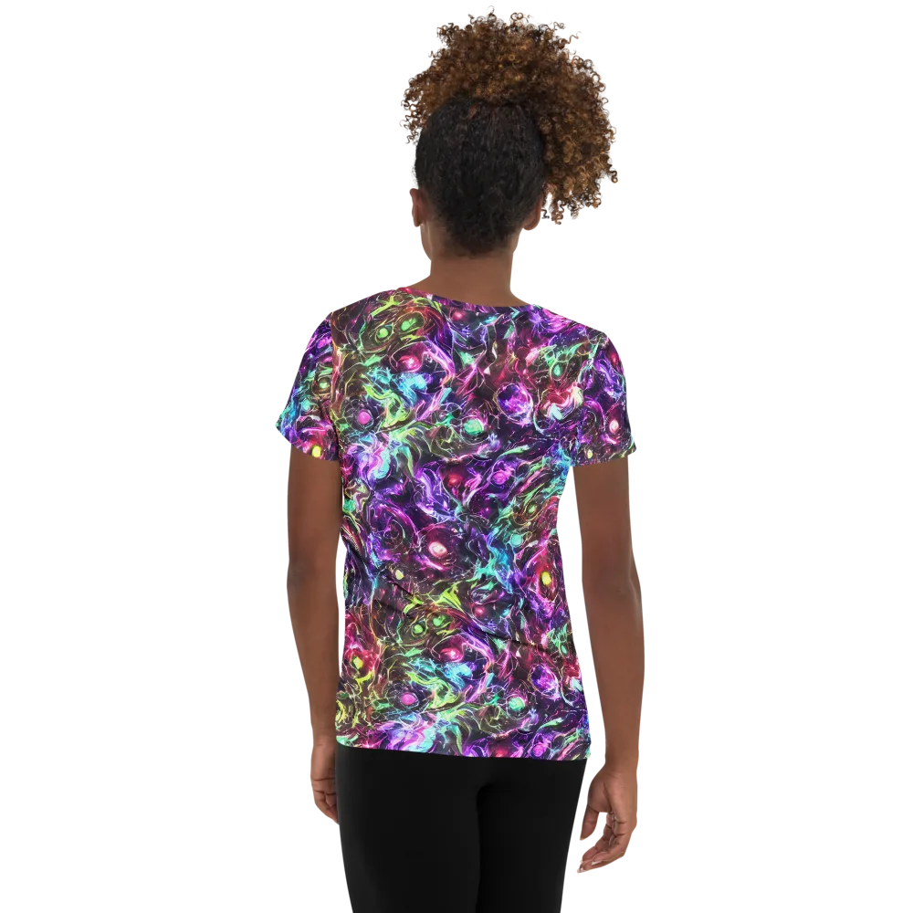 Infinite Embers on Women's Athletic T-Shirt — Back