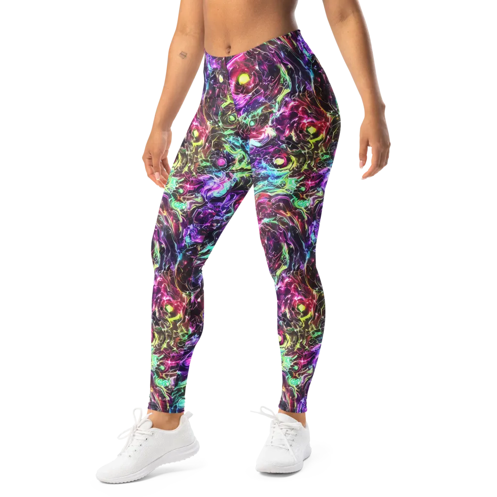 Infinite Embers on Leggings — Left Front