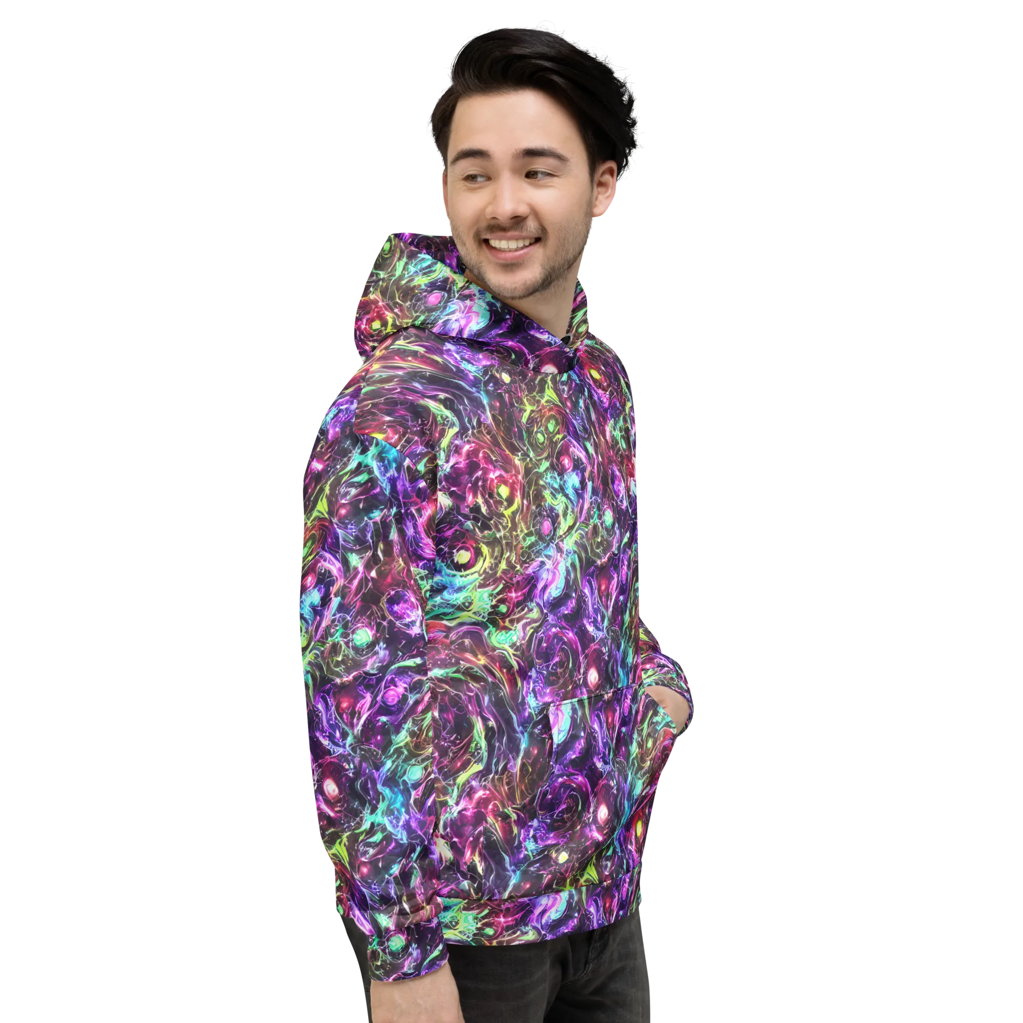 Infinite Embers on Hoodie — Right