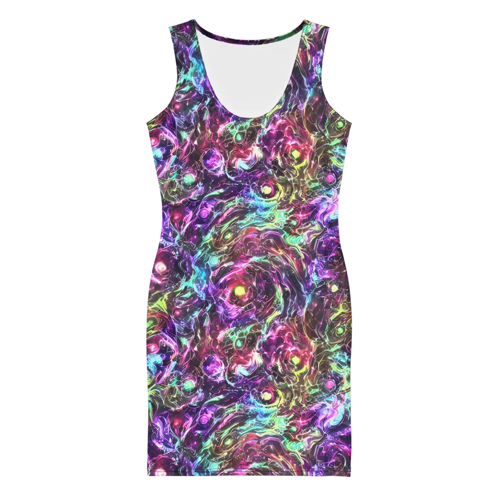 Infinite Embers on Bodycon Dress — Front