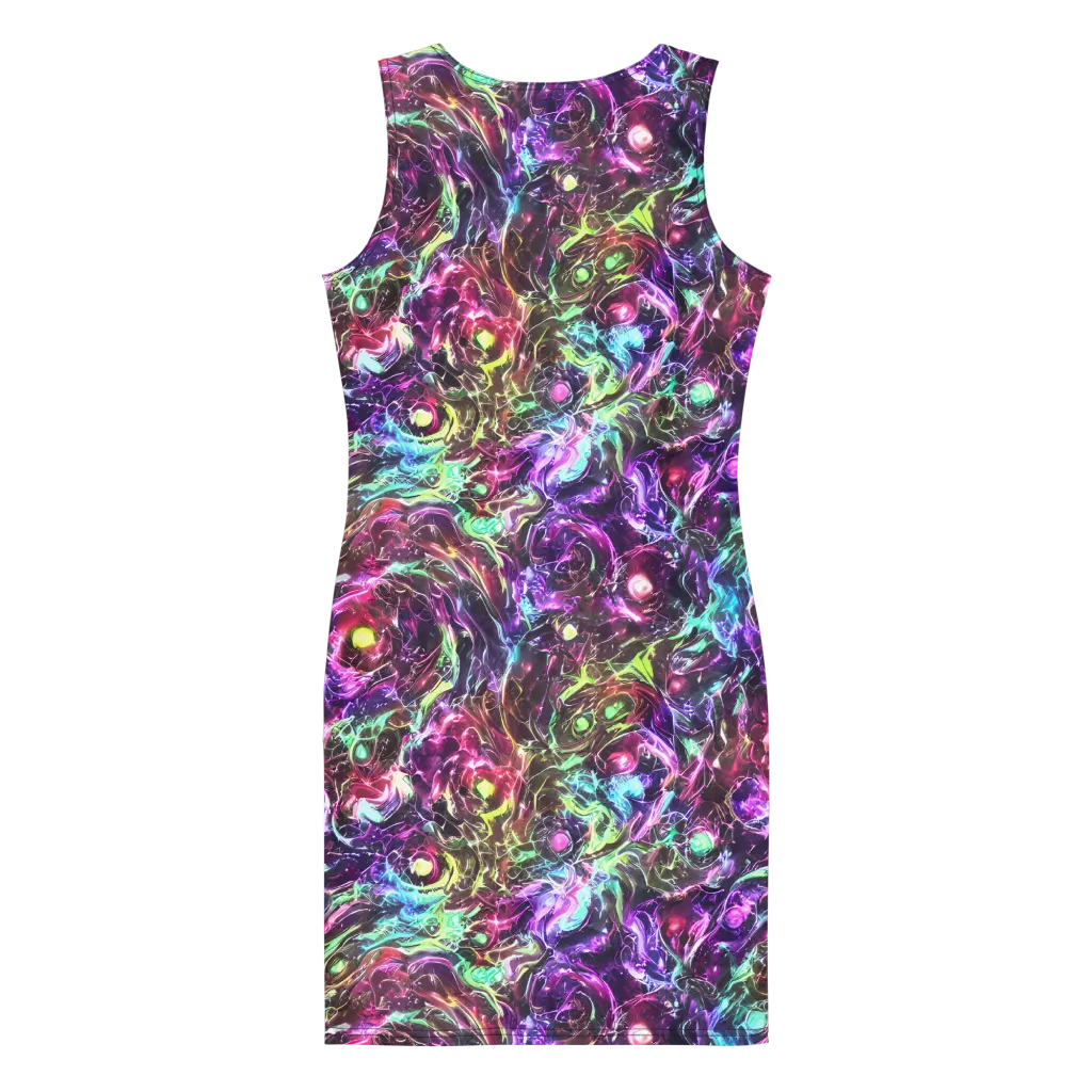Infinite Embers on Bodycon Dress — Back