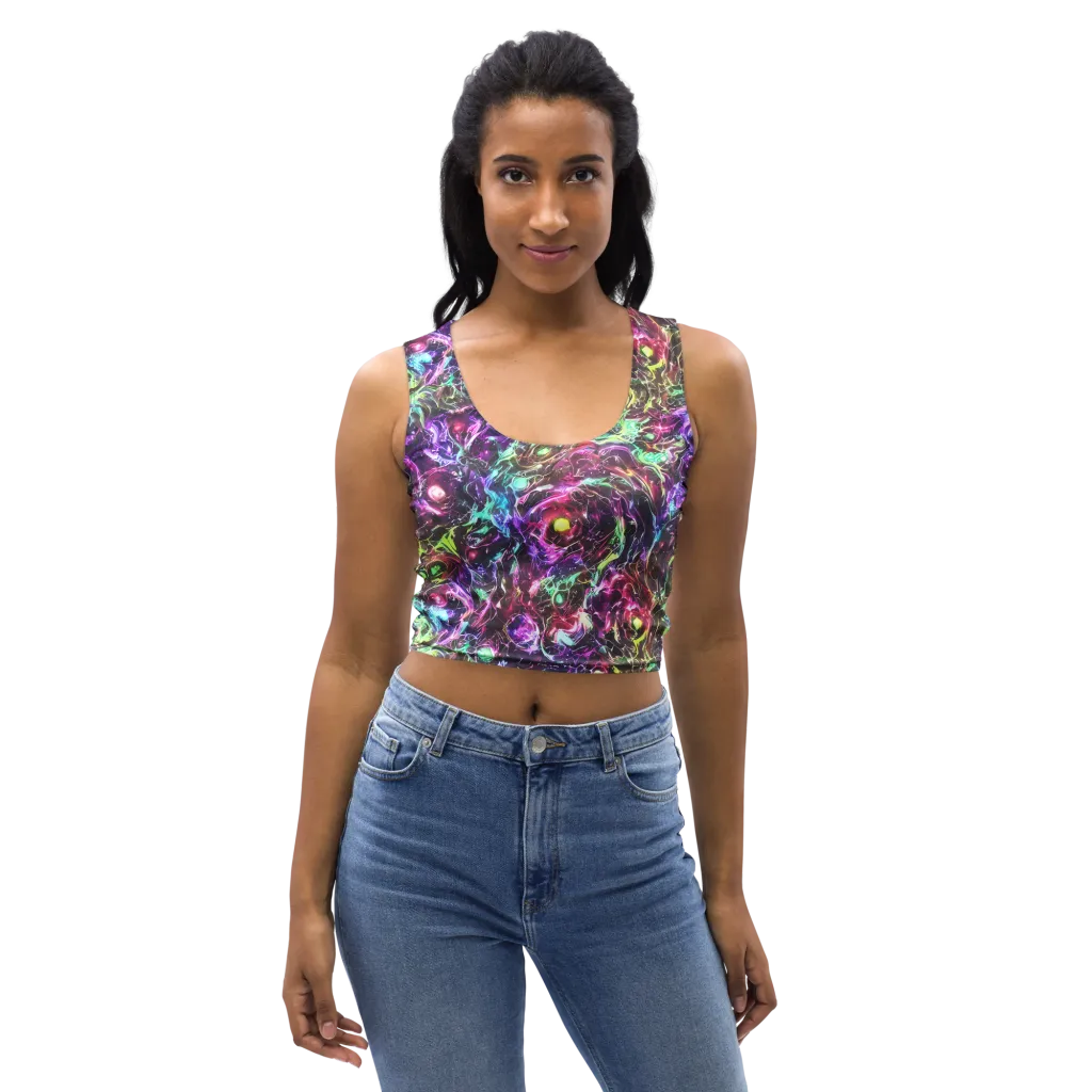 Infinite Embers on Crop Top — Front