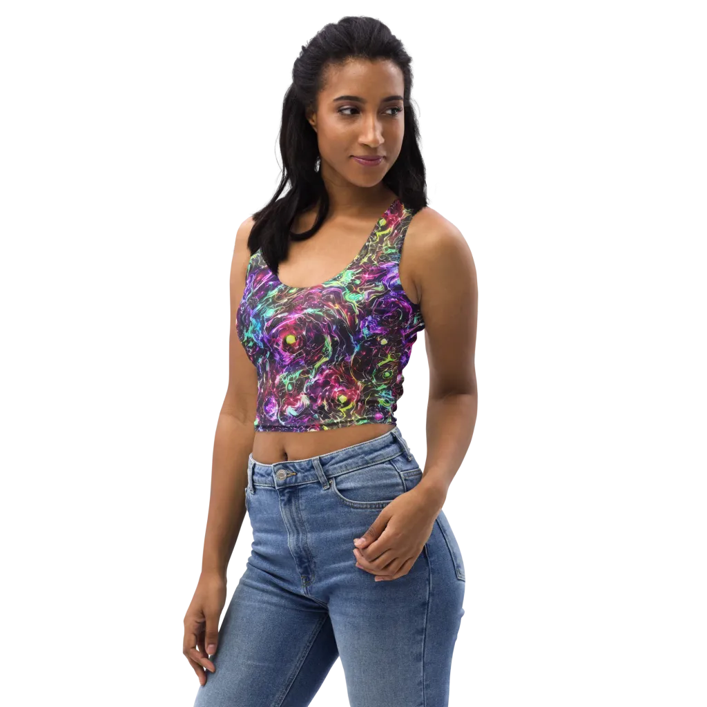 Infinite Embers on Crop Top — Left Front