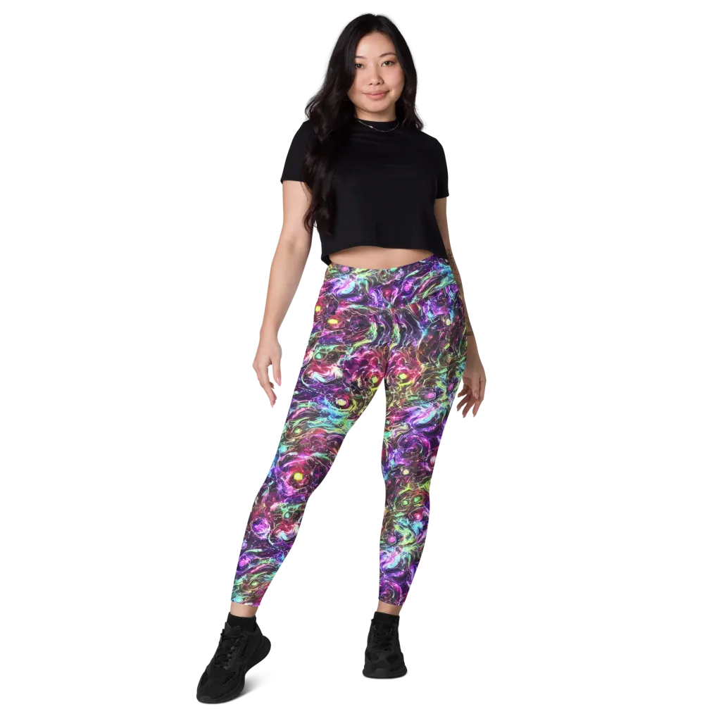 Infinite Embers on Leggings with Pockets — Front