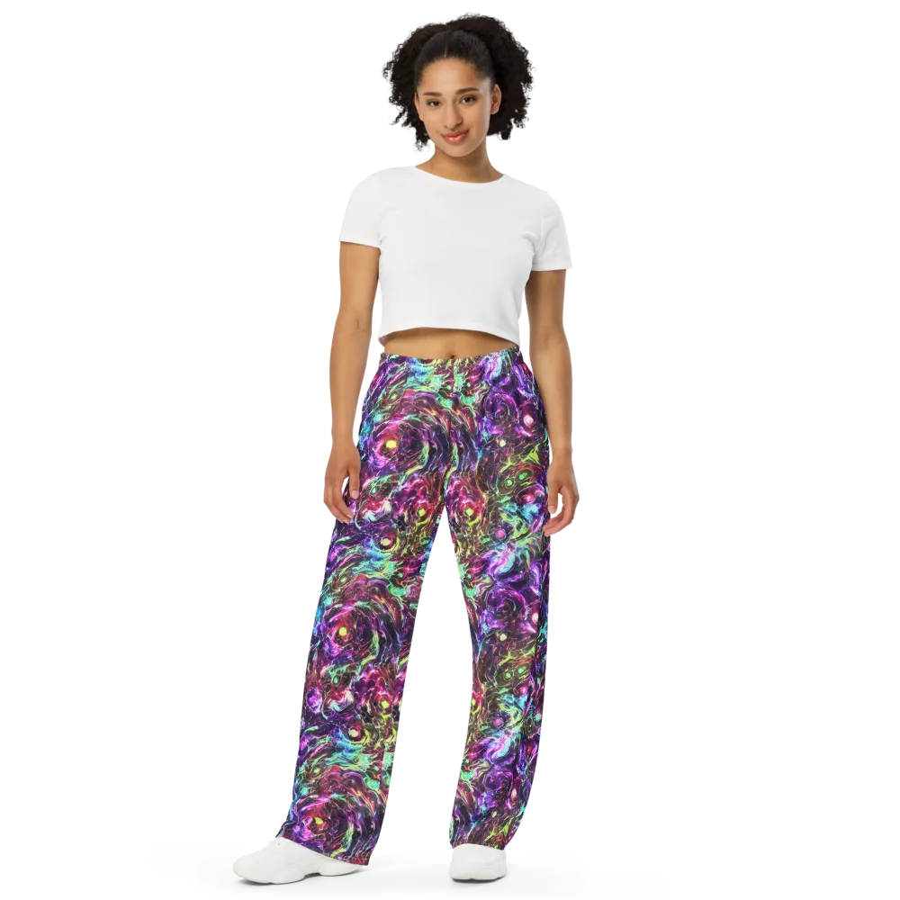 Infinite Embers on Wide-Leg Pants — Front