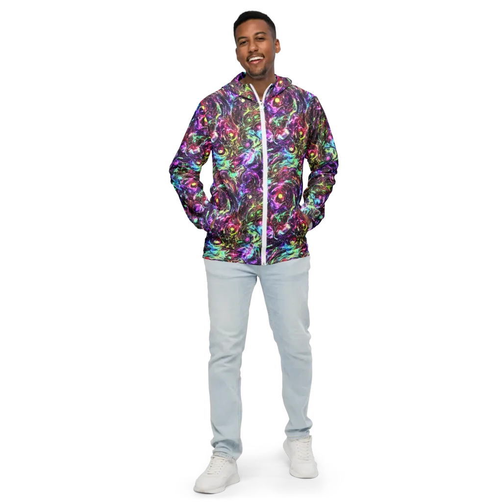 Infinite Embers on Men's Windbreaker — Front