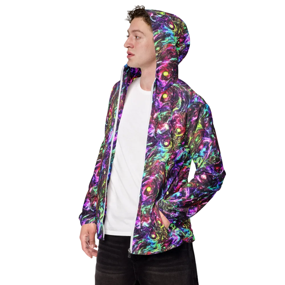 Infinite Embers on Men's Windbreaker — Left Front
