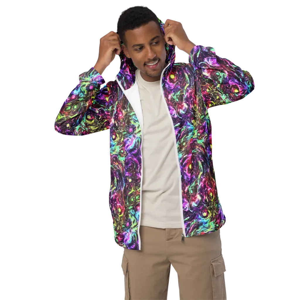Infinite Embers on Men's Windbreaker — Front