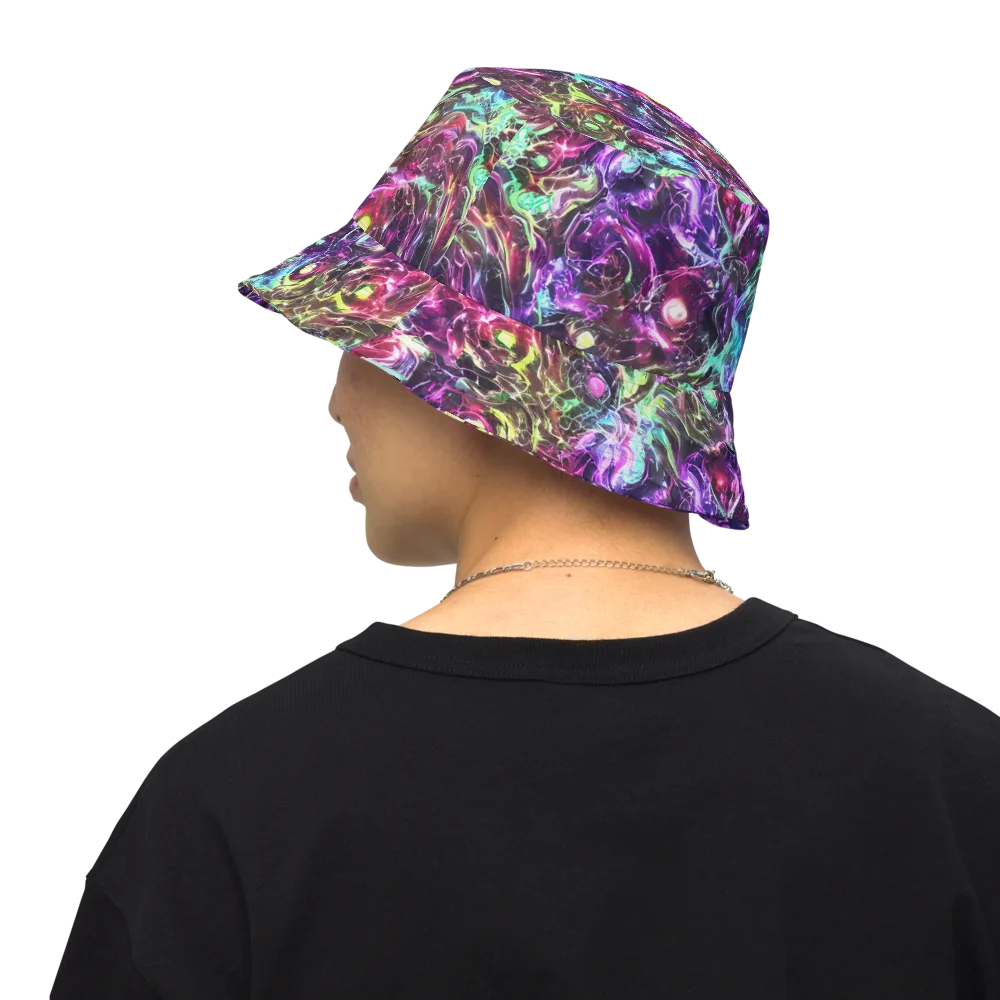 Infinite Embers on Reversible Bucket Hat — Back Inside