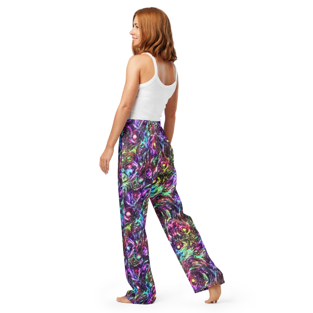 Infinite Embers on Women's Pajama Pants — Back