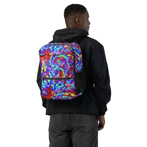 Molten Lime Mosaic on a Utility Backpack