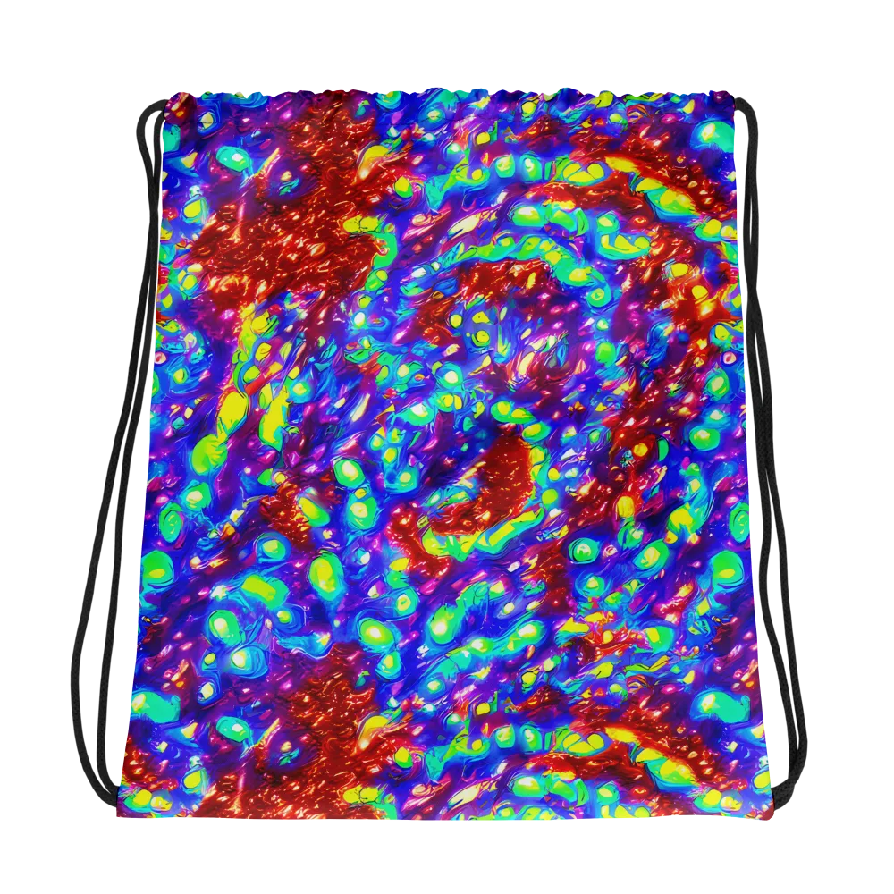 Molten Lime Mosaic on Drawstring Bag — Photo