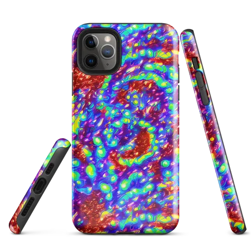 Molten Lime Mosaic on a Tough Case for iPhone®