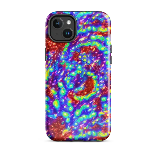 Molten Lime Mosaic on a MagSafe Tough Case for iPhone®