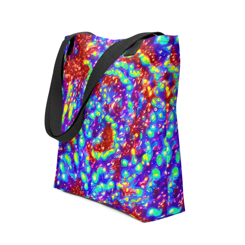 Molten Lime Mosaic on Tote Bag — Front