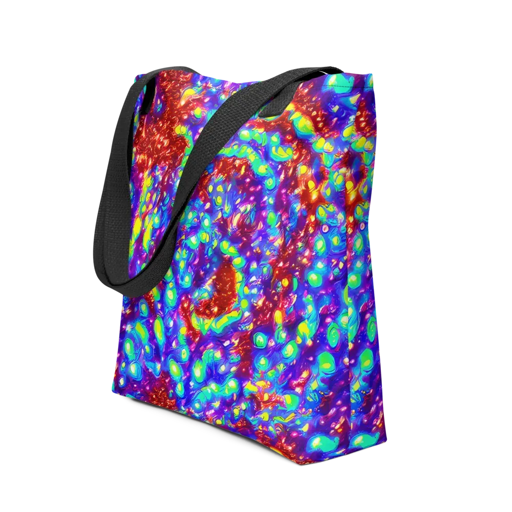 Molten Lime Mosaic on Tote Bag — Front
