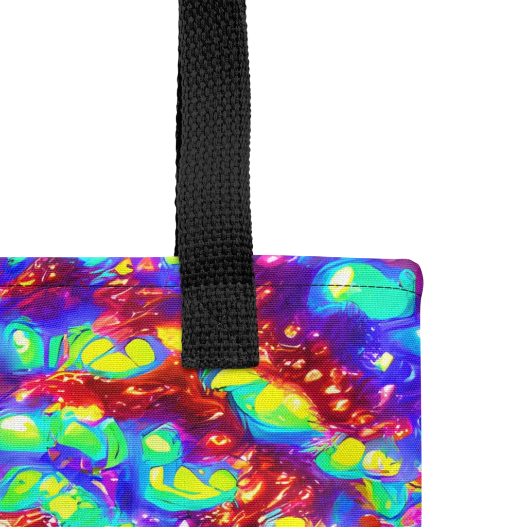 Molten Lime Mosaic on Tote Bag — Product details