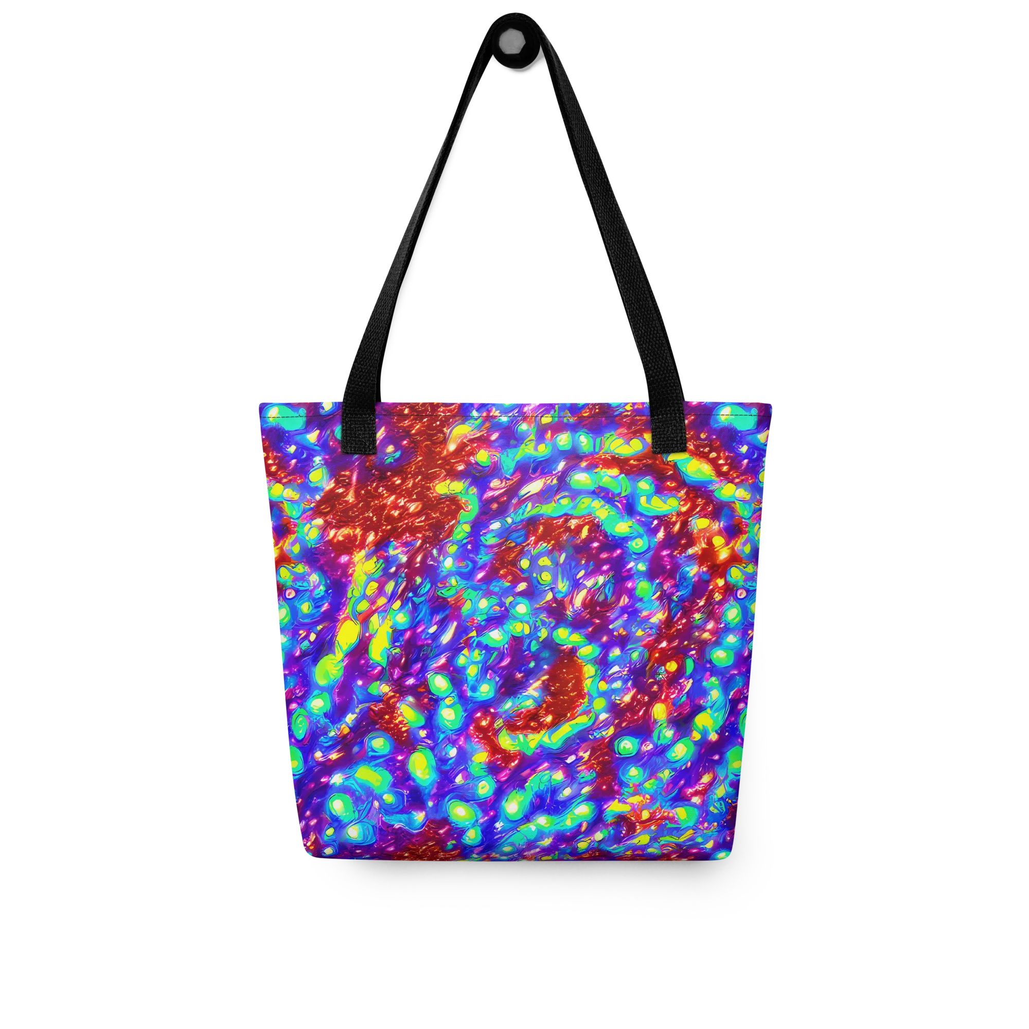 Molten Lime Mosaic on Tote Bag — Front