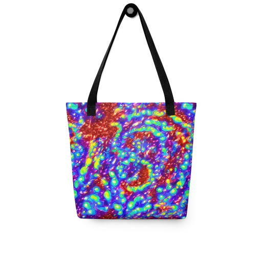 Molten Lime Mosaic on a Tote Bag