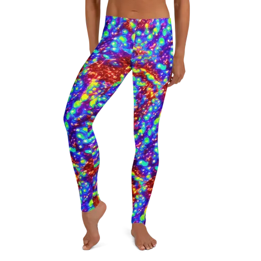 Molten Lime Mosaic on a Leggings