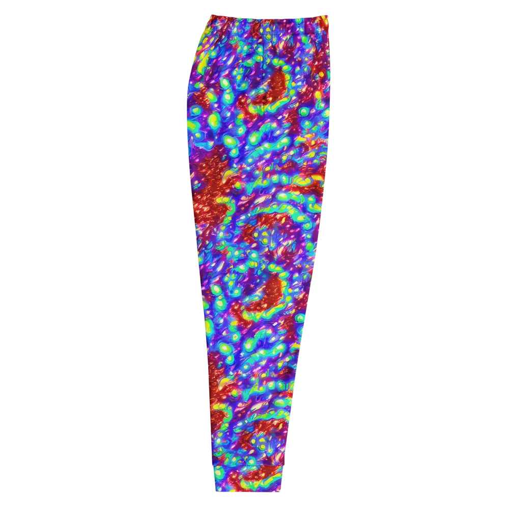 Molten Lime Mosaic on Men's Joggers — Right