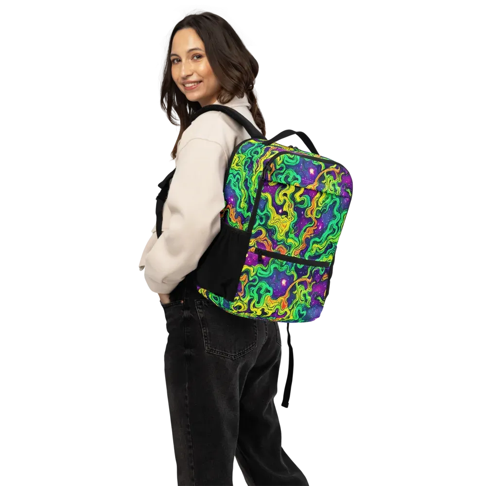Jungle Comet on Utility Backpack — Back