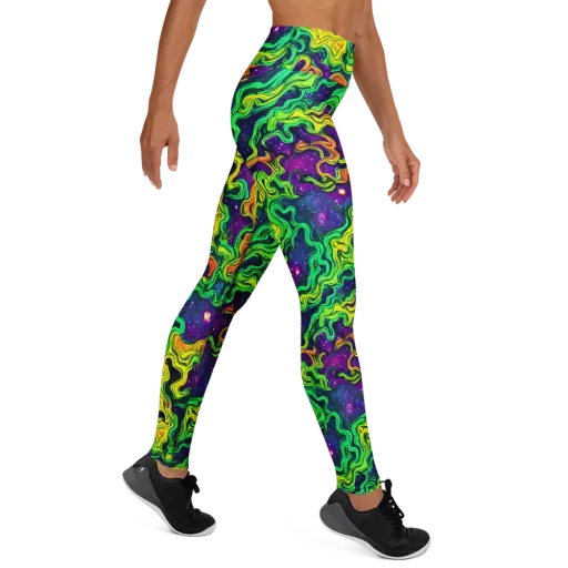 Jungle Comet on a Yoga Leggings