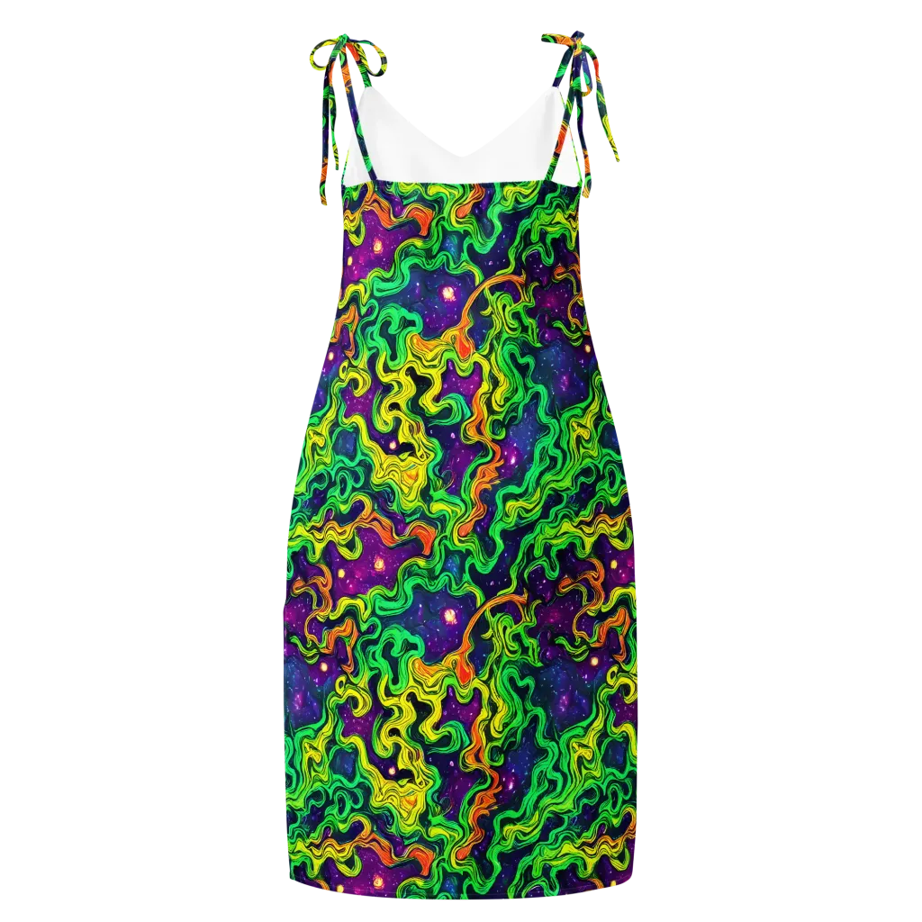 Jungle Comet on Slip Dress — Back