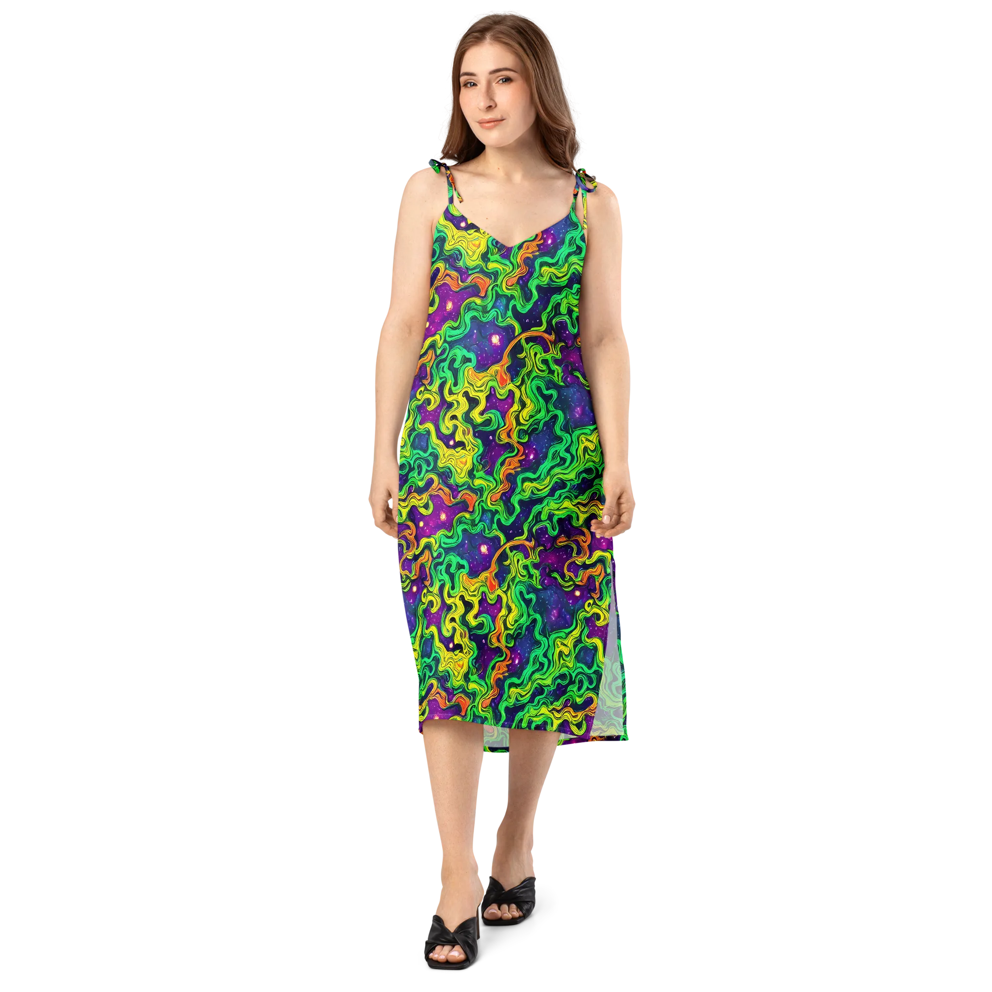 Jungle Comet on Slip Dress — Front