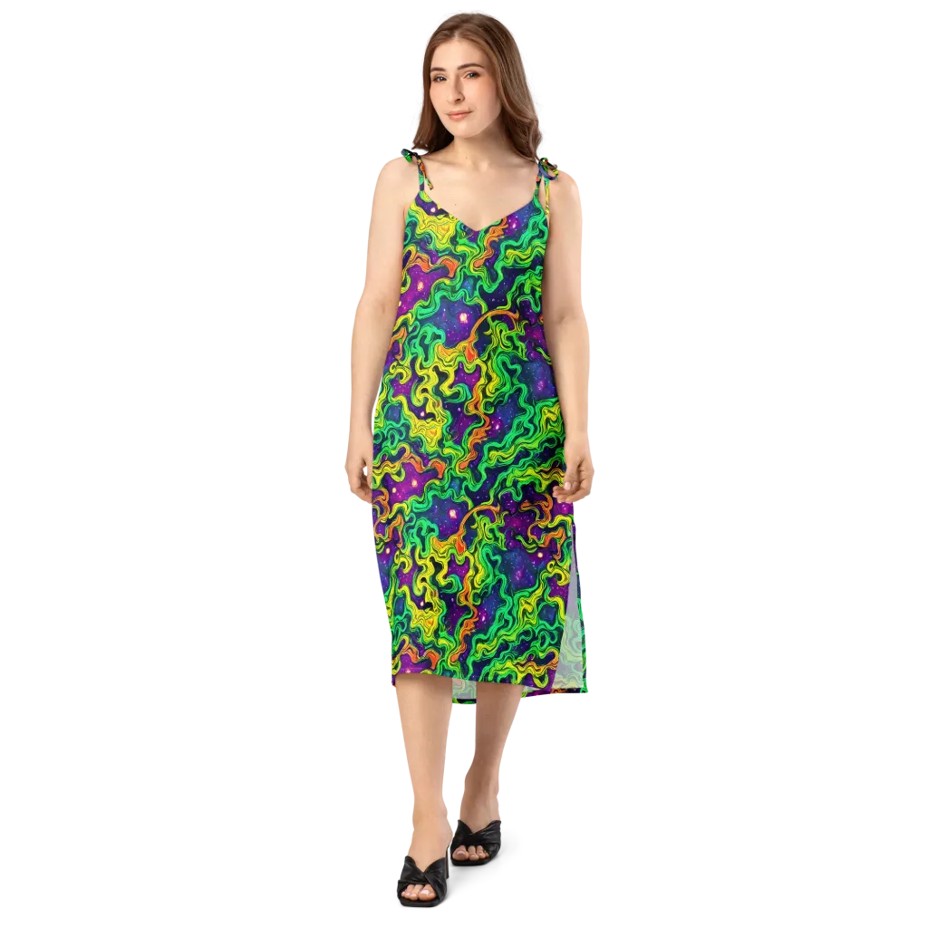 Jungle Comet on Slip Dress — Front