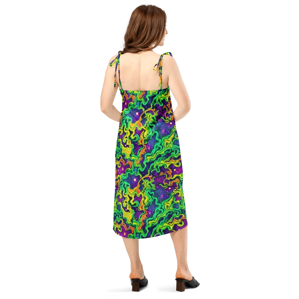 Jungle Comet on Slip Dress — Back