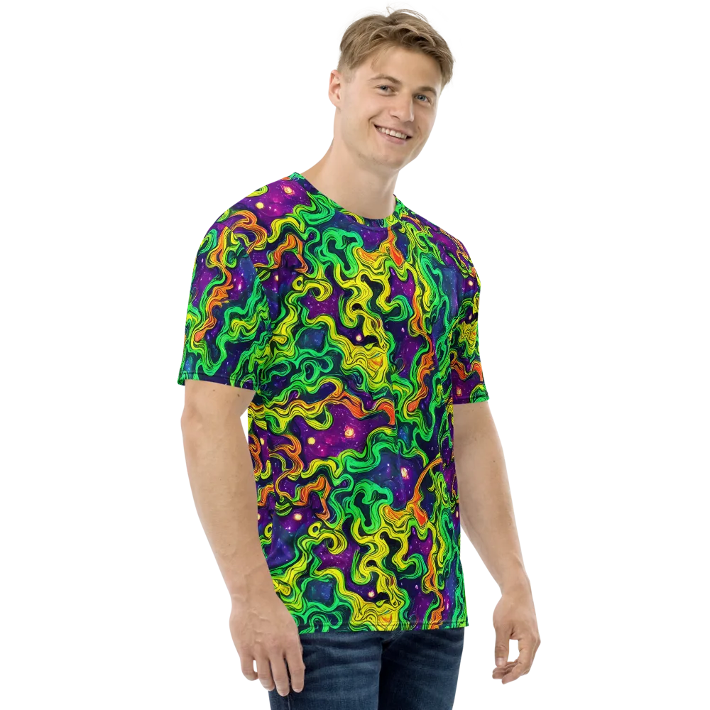 Jungle Comet on Men's Crew Neck T-Shirt — Right