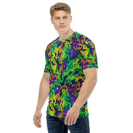 Jungle Comet on a Men's Crew Neck T-Shirt