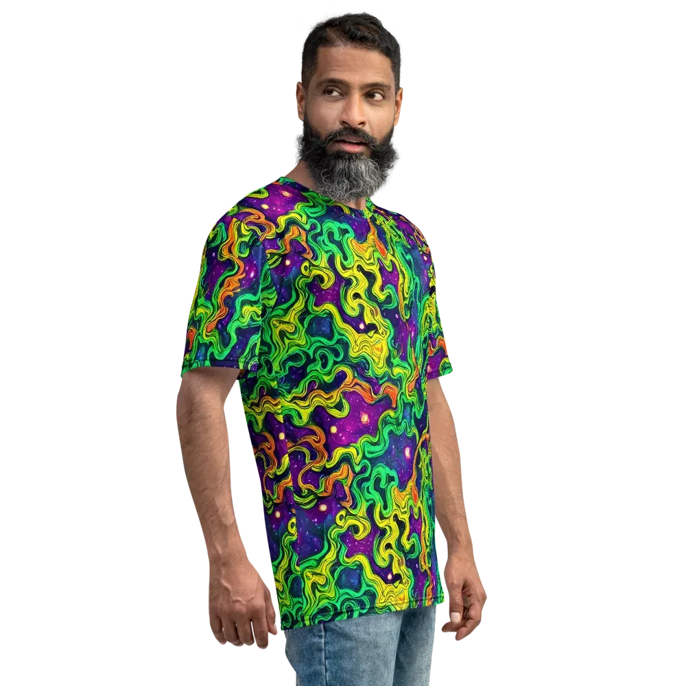 Jungle Comet on Men's Crew Neck T-Shirt — Right