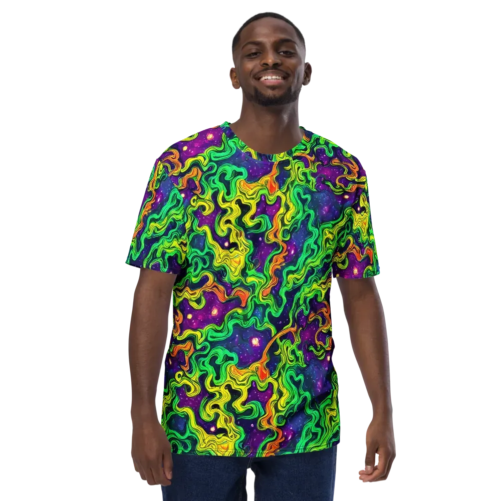 Jungle Comet on Men's Crew Neck T-Shirt — Front