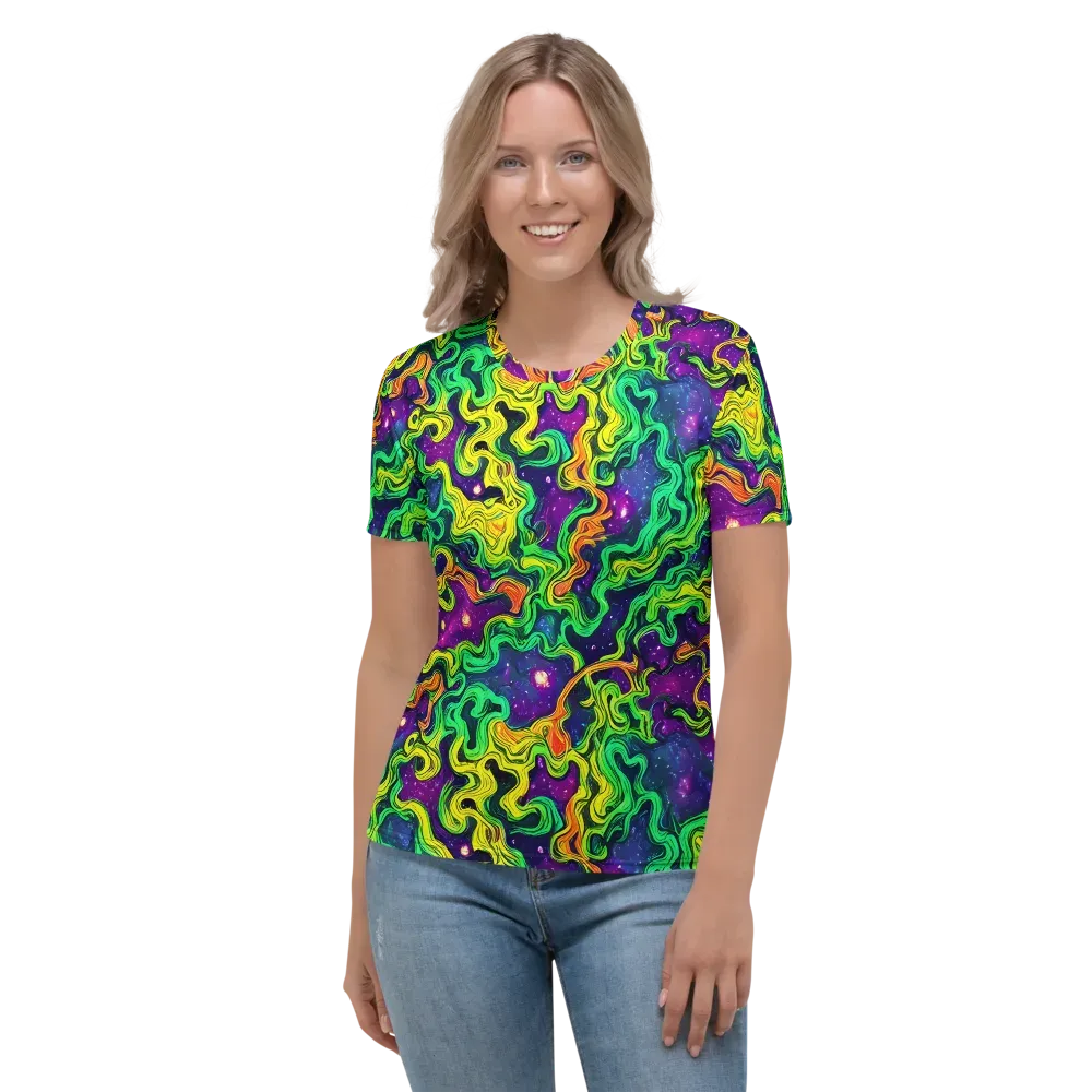 Jungle Comet on Women's Crew Neck T-Shirt — Front