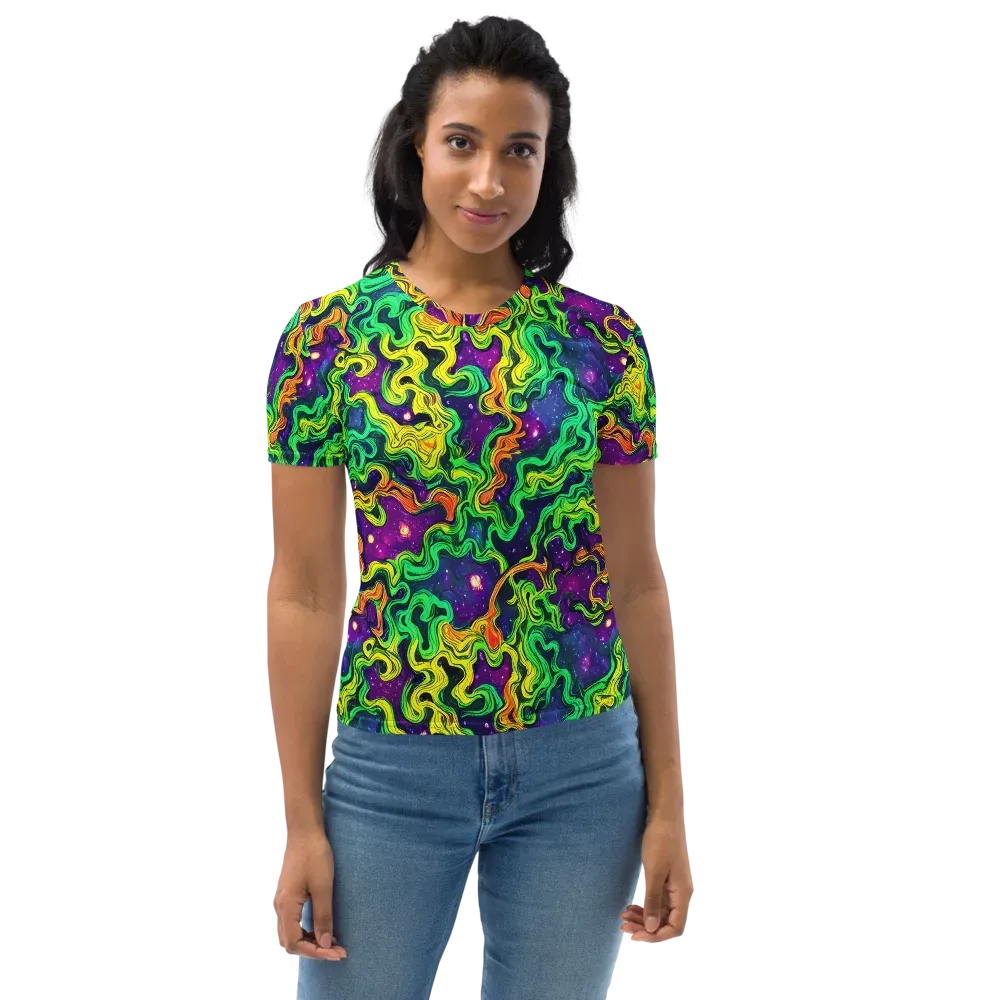 Jungle Comet on Women's Crew Neck T-Shirt — Front