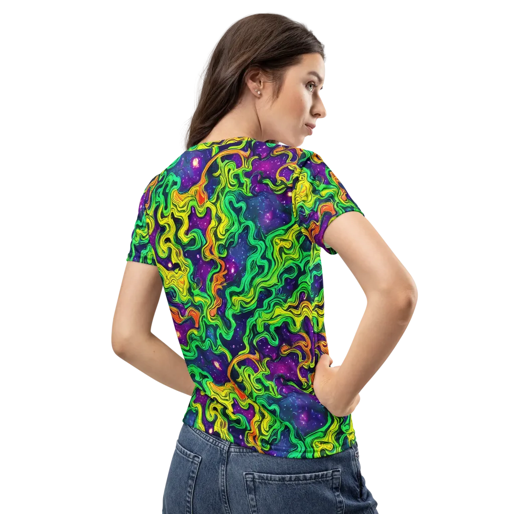 Jungle Comet on Women's Crew Neck T-Shirt — Back