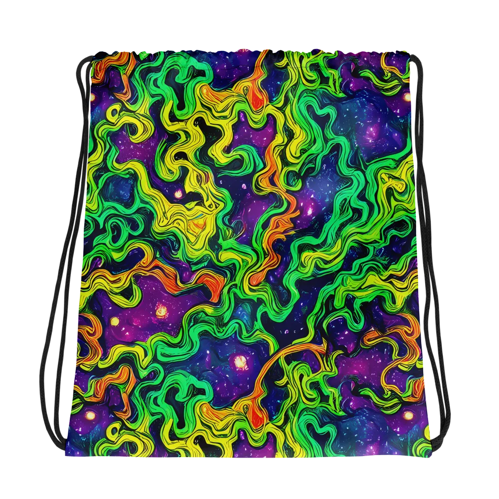 Jungle Comet on Drawstring Bag — Photo
