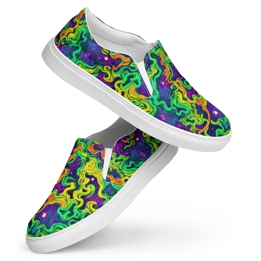 Jungle Comet on a Women's Slip-On Canvas Shoes
