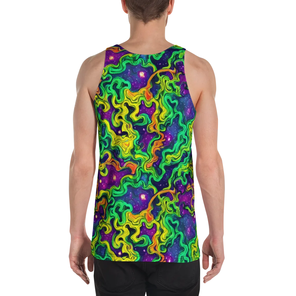 Jungle Comet on Men's Tank Top — Back