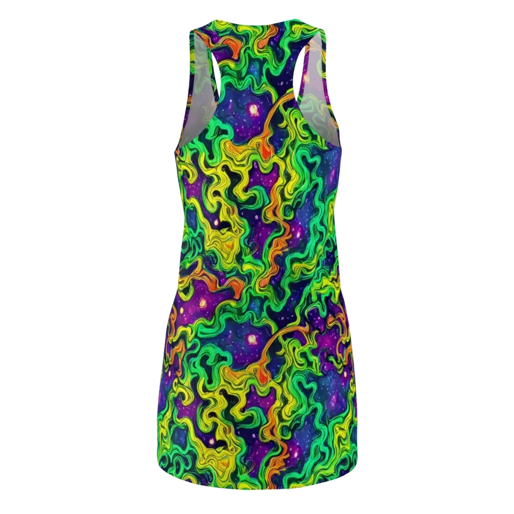 Jungle Comet on Racerback Dress — Back