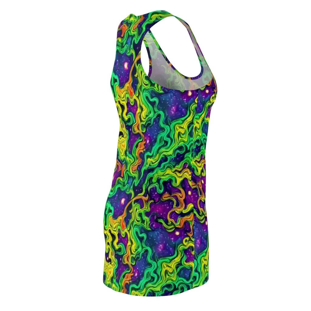 Jungle Comet on Racerback Dress — Back Side