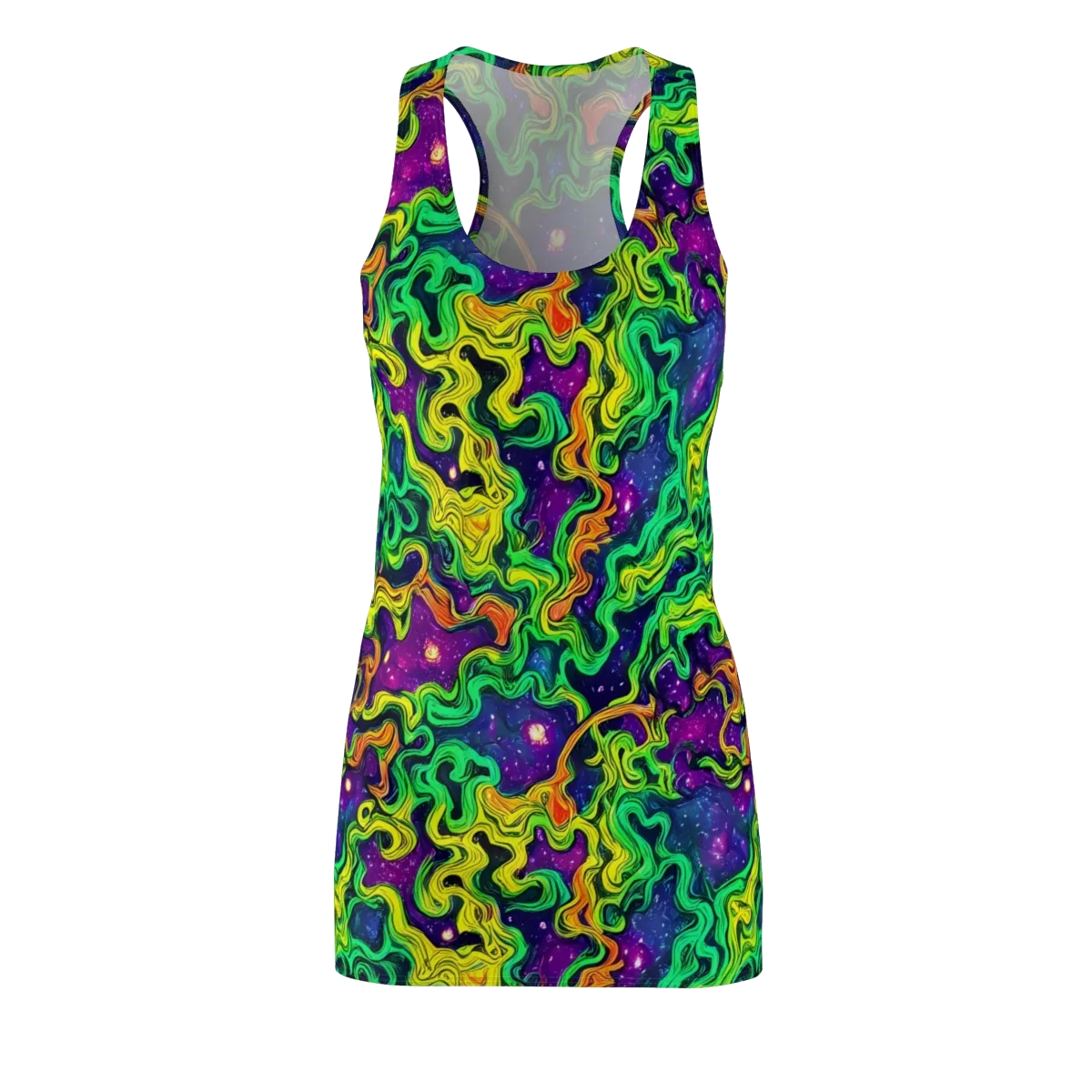Jungle Comet on Racerback Dress — Front