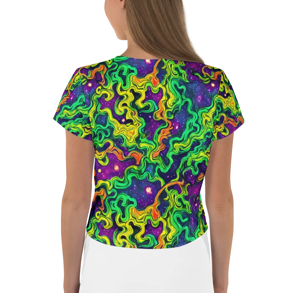 Jungle Comet on Crop Tee — Back