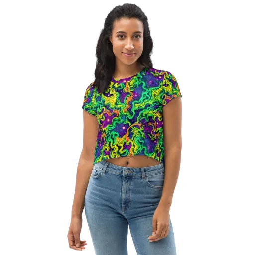 Jungle Comet on a Crop Tee